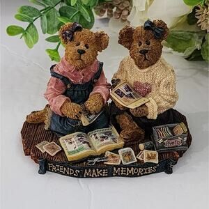 Boyds Bear Jen & Michelle Scrapbook Friends Figurine‎ The Bearstone Collection